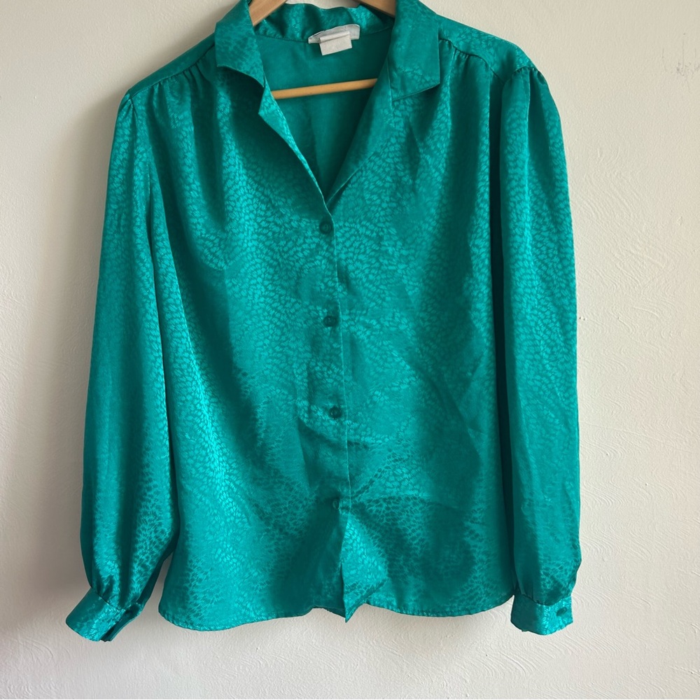 💎 Vintage Thats What! of California Jacquard Blouse 💎 | Size L